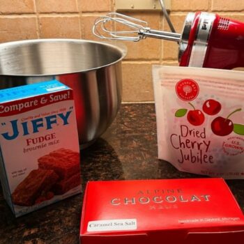 Chocolate Cherry Brownie Ice Cream Ingredients