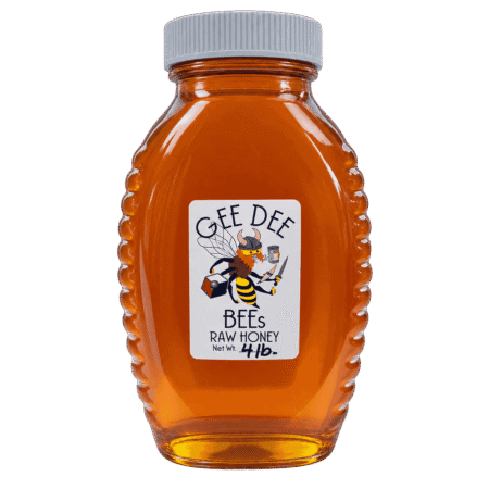 Bottle of Gee Dee Bees Honey