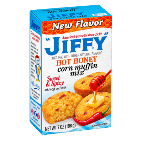 Box of Jiffy Hot Honey Corn Muffin Mix