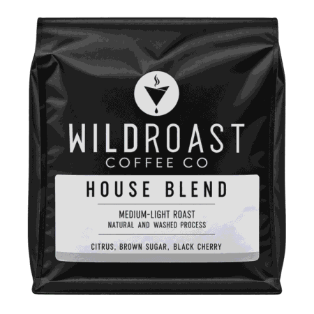 Bag of Wildroast Whole Bean Coffee