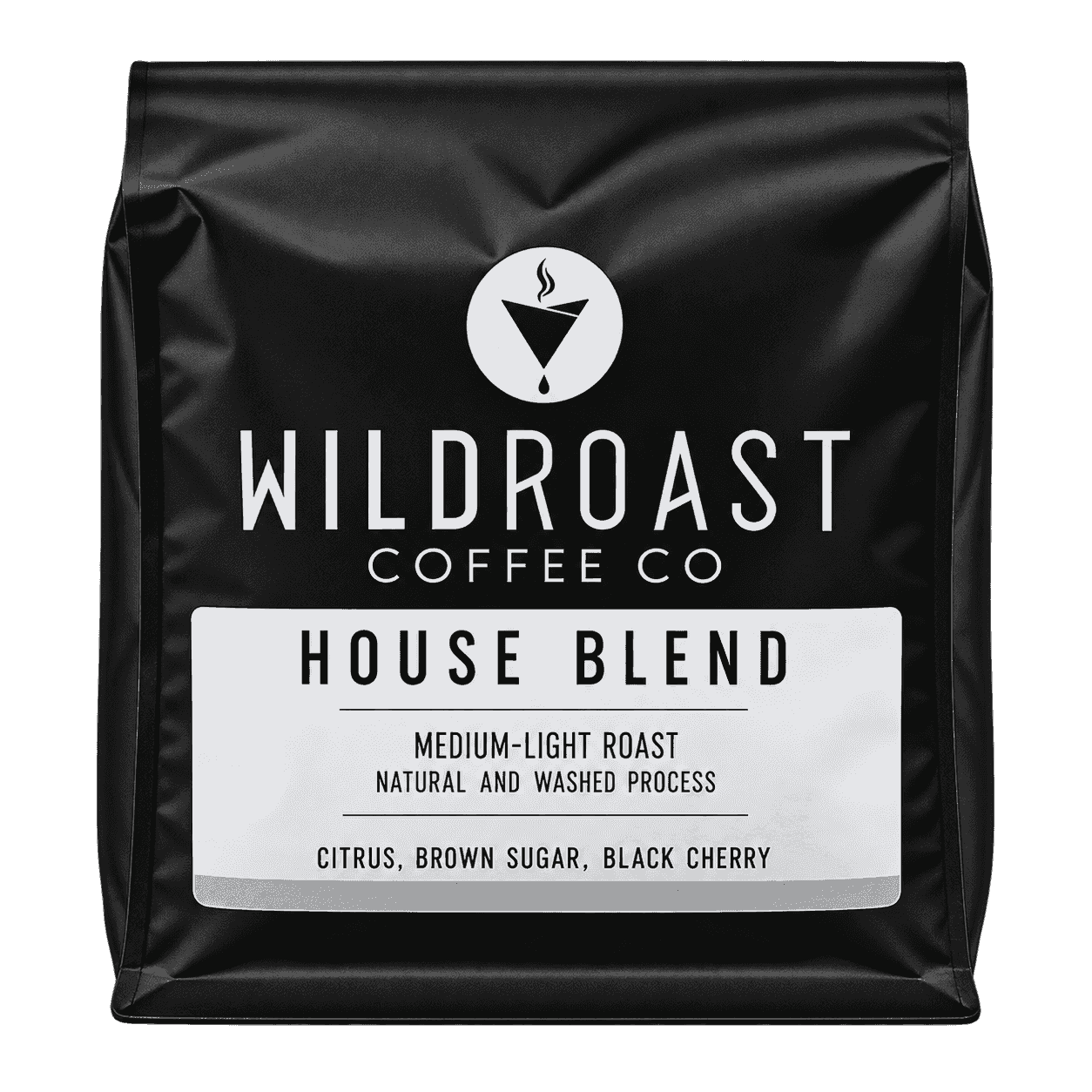 Bag of Wildroast Whole Bean Coffee