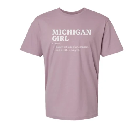 Michigan Girl Tee - Blush