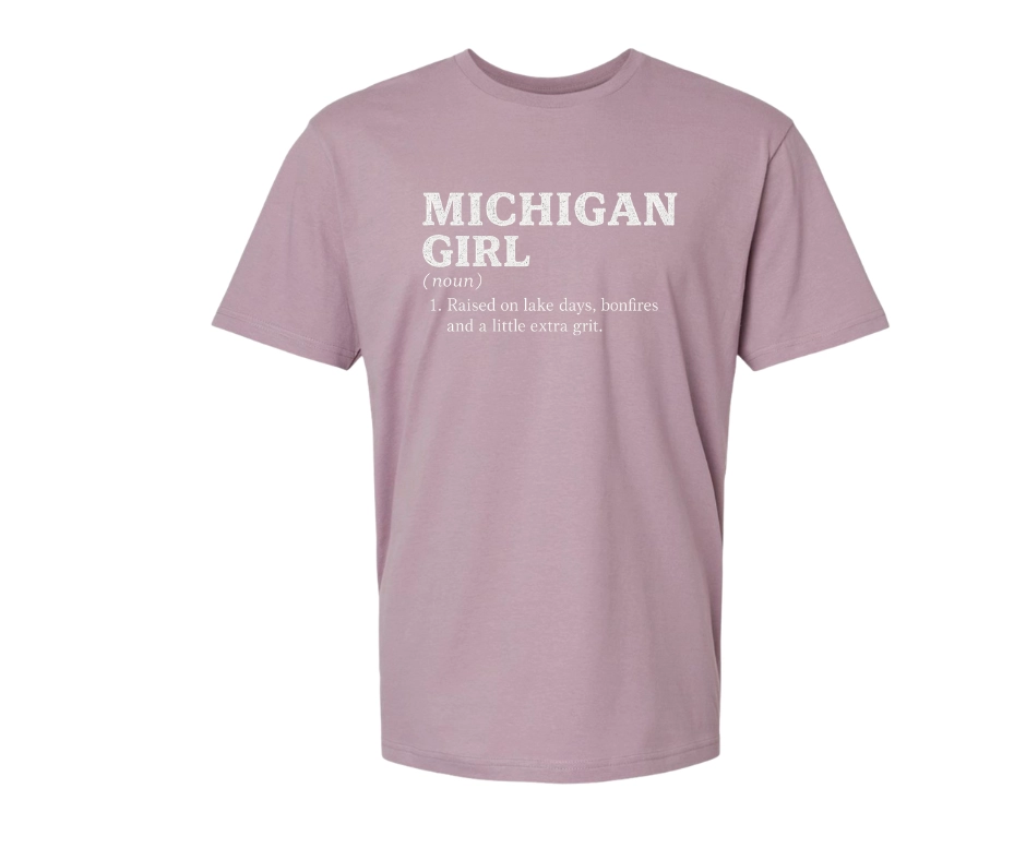 Michigan Girl Tee - Blush
