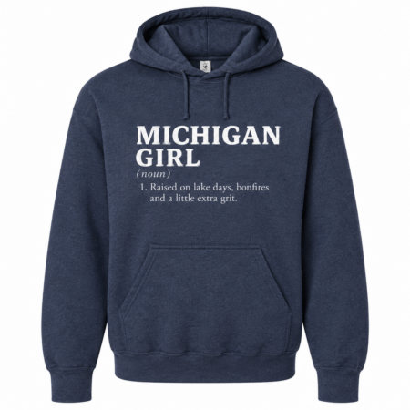 Michigan Girl Hoodie - Blue