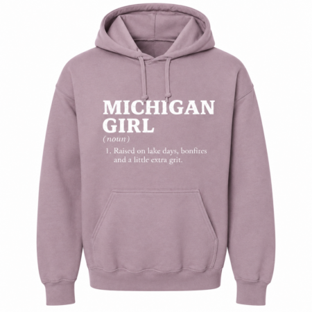 Michigan Girl Hoodie - Blush