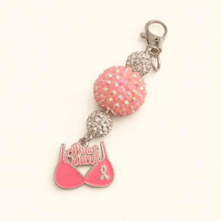 Breast Cancer Warrior Purse Charm