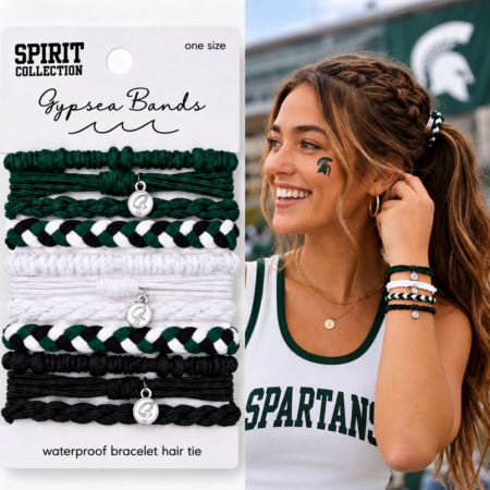 MSU Waterproof Bracelet Hair ties
